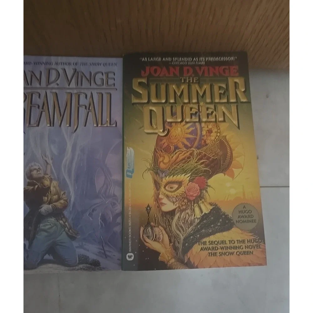 Lot of 3 Vintage Vernor Vinge‎ & Joan D. Vinge Fantasy Sci-Fi Paperback Books
